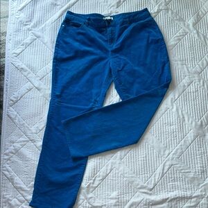 Cold Water Creek women’s blue corduroy Casual Pants. Vibrant fall winter